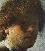 Rembrandt Peale Self portrait detail oil